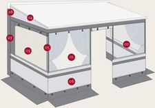 Fiamma Privacy Room Light/CS Light Frontpanel, F45/F35/Caravanstore, 50cm