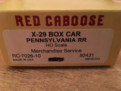 HO Red Caboose Pennsylvania Merchandise Service 40’ X-29 Boxcar Kit PRR #92431 - Picture 5 of 5