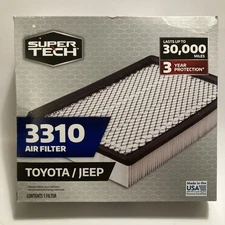 Air Filter Super Tech 3310 Toyota,Jeep, Dodge Durango Replacement 