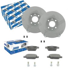 JURID BREMSSCHEIBEN + BELÄGE HINTEN passend für FIAT BRAVO 198 STILO + DELTA 844