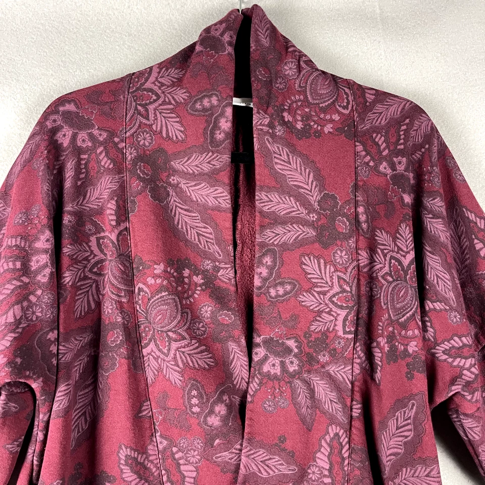 Cárdigan Abrigo Bryn Walker Margo Mujer Pequeño Bambú Orgánico Floral Lagenlook Foto 2 de 4