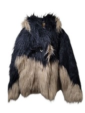 USED FW95 ISSEY MIYAKE BEAST FAUX FUR BLOUSON GOOD