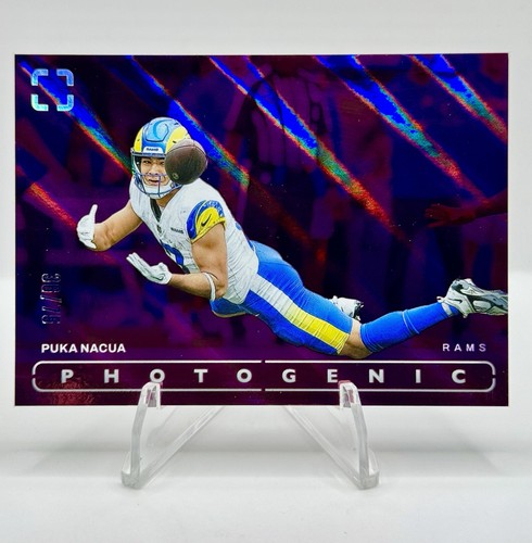 2024 Panini Photogenic PUKA NACUA Pink Holo #9 LA Rams SP /75 MINT❗️ - Bild 1 von 3