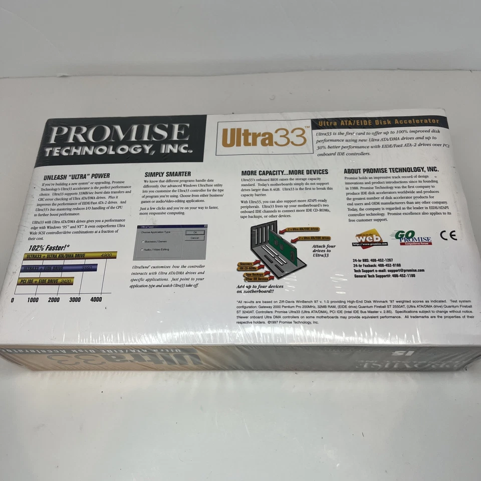 Promise Technology Ultra33 Ultra ATA/33 PCI Controller Card. - Image 2 of 4