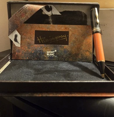 Montblanc Ernest Hemingway ballpoint pen with book.  - Image 1 of 4