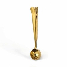 Measuring Spoon with Bag Clip Easy to Clean for Baristas