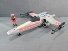 Star Wars X-WING FIGHTER Battle Damage Complete w/ Luke Pilot 1981 Vintage