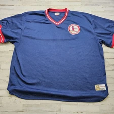 St. Louis Cardinals 5XL Big Mitchell Ness Cooperstown Collection Jersey 5XLB Men
