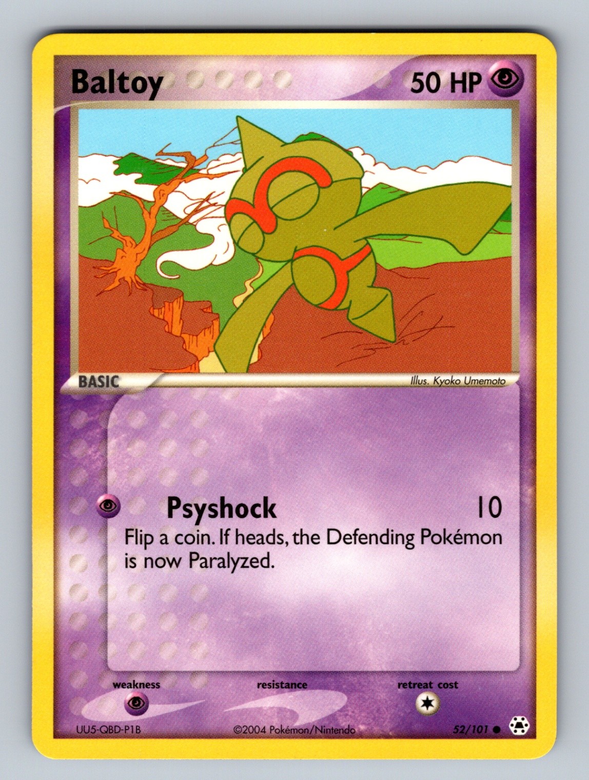 Baltoy 52/101 Common Hidden Legends NM Pokemon TCG