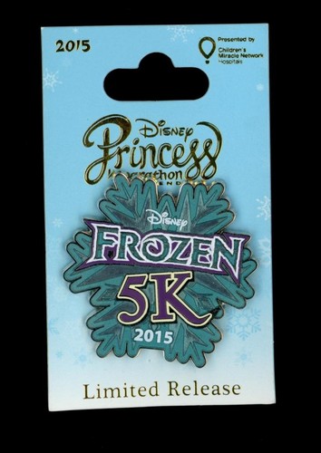 Prendedor Disney 2015 WDW Princess 1/2 Marathon Frozen 5K Logo 108069 - Imagen 1 de 1