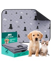 24"x36" Washable Pee Pads for Dogs, Ultra-Absorbent and Leak-Proof Reusable P...