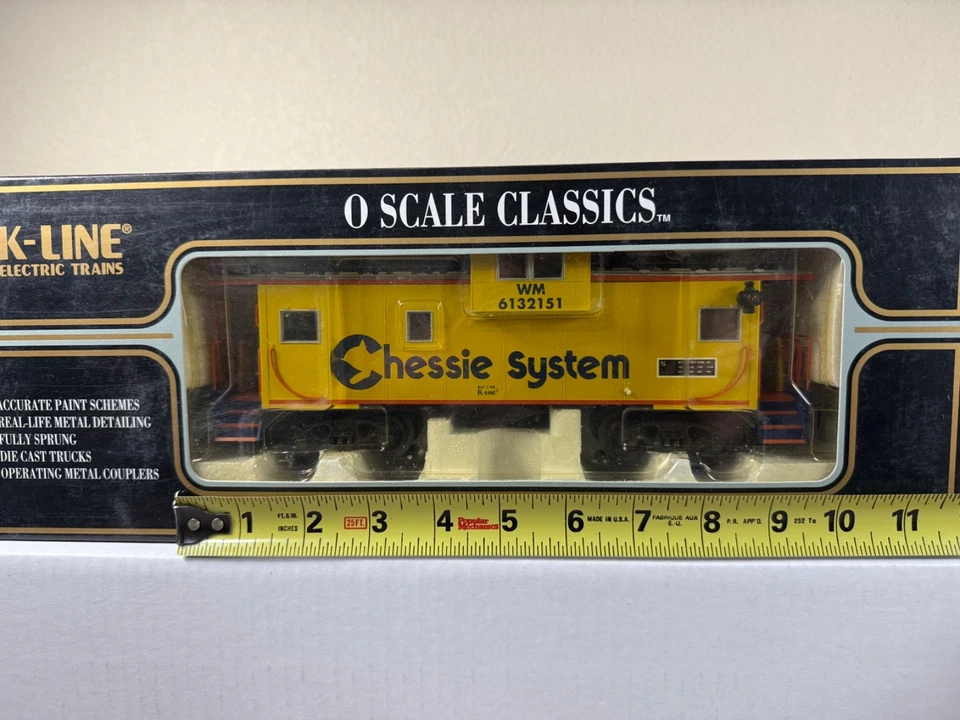 NEW SEALED BOX! K-LINE O GAUGE (K613-2151) Chessie System Caboose FREE SHIPPING - Image 2 of 4