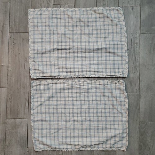 Ralph Lauren Hadley Blue Fern Pillow Case Set Of 2 Reversible RARE Retired - Picture 4 of 10