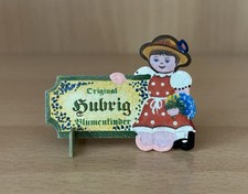 Hubrig Werbeschild Blumenkinder, Schildchen, Werbung, Aufsteller, Deko, sehr RAR