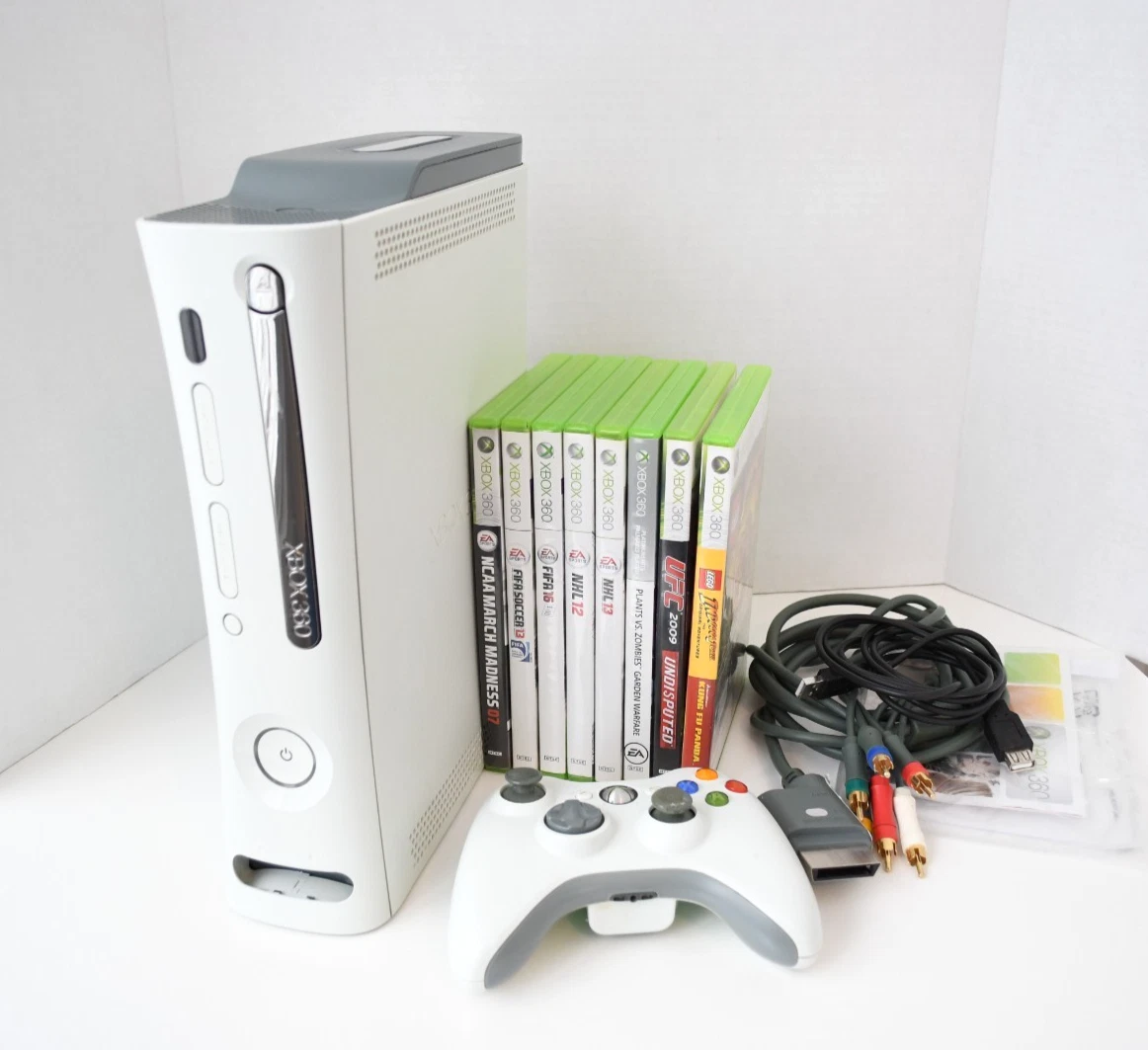Console Microsoft Xbox 360 Blanche, Complète, PAL, Occasion