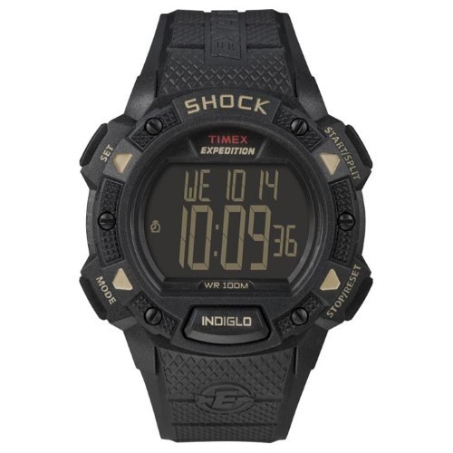 Timex T49896 Expedition Rugged Shock Digital Katzenuhr für Herren, schwarz