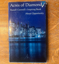 Acres of Diamonds by Russell Conwell 1968 HC/DJ Inspiring Book About Opportunity
