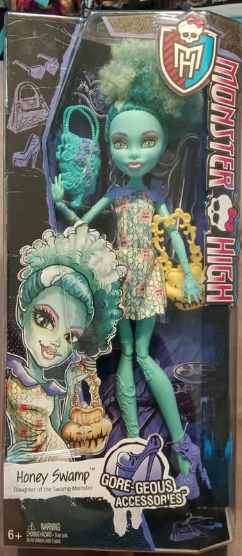 Monster High Honey Swamp 11in Doll + Acc Boxed Gore-geous MPN CKD08/CKD10