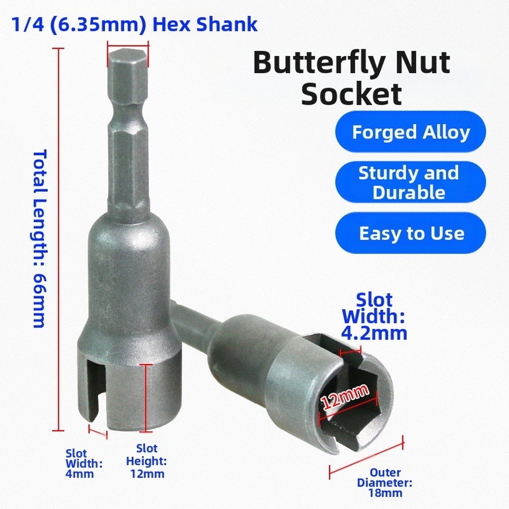 Butterfly Nuss Nuss Legierung geschmiedet hohe Härte U-Form Schlitz Ausführung