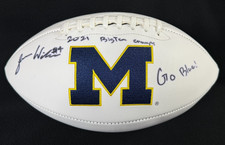 Roman Wilson Signed 2021 Big 10 Champs Michigan Wolverines Football JSA COA