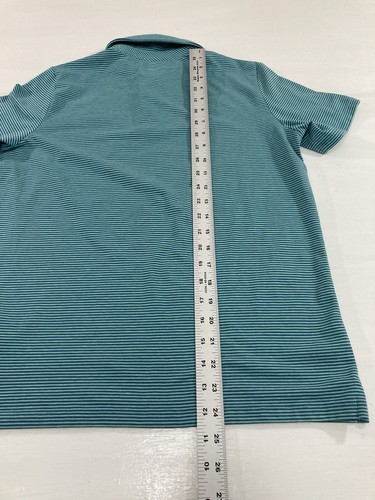 Vineyard Vines Boys L Polo Shirt Green Striped Edgartown Preppy Pocket Tee - Picture 9 of 9