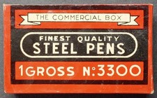 Scatola pennini The Commercial Box Steel Pens N° 3300 sigillata
