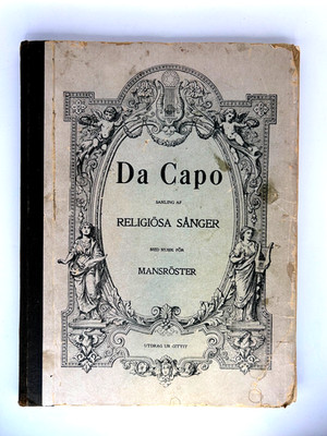 1899 ANTIQUE Swedish Hymnal Da Capo Skoog Choral Sheet Music Songbook Rare