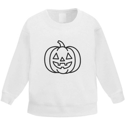 'Jack 'o' Lantern' Kid's Sweatshirt / Sweater / Jumper (KW053482)
