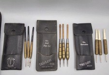 Vintage TRU-LON Dart Sets Lot With Carrying Pouches - Made In England