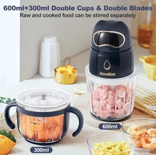 Veroline Baby Food Maker, 10-In-1 Baby Food Processor Set With 2 Glass Bowls (60