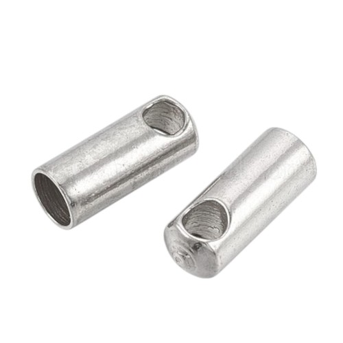 Extremos de cable de acero inoxidable/tapa de extremo agujero de 2,5 mm 7,5 x 3 mm resistente al deslustre agujero de 1,5 mm - Imagen 2 de 2