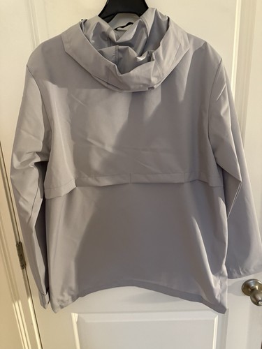 Ozark Trails Rain Jacket Gray Size Large Water Resistant- Vented Back + Pockets - Picture 6 of 10