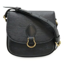 Louis Vuitton Epi Mini Sun Crew Shoulder Bag Pochette Crossbody Leather Noir Bla