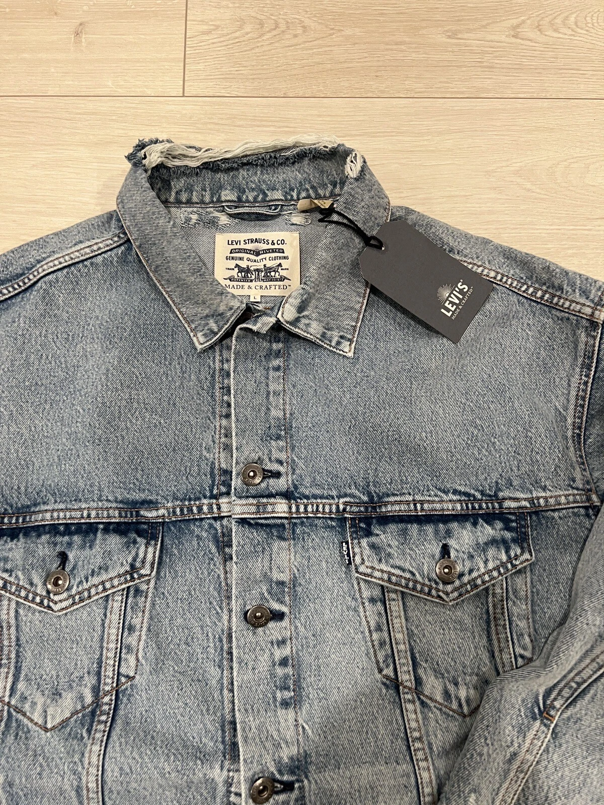 Rare Levi’s Levis Made & Crafted Premium Quality Oversized LMC Big E Jacket L - product detail image 2