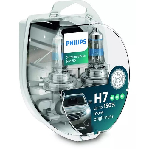 Philips X-tremeVision Pro150 DuoBox H7 Halogen bis zu 150% mehr Licht 55W 12V - Afbeelding 1 van 4