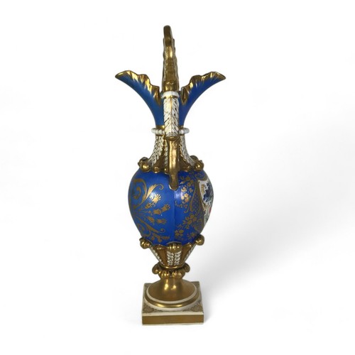 Feine englische Porzellanvase handbemalt 19. Jahrhundert - Bild 4 von 10