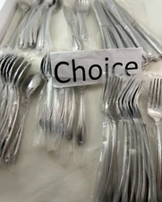 Lenox Chandelle Glossy finish stainless 18/10 China "choice" unused in sleeves