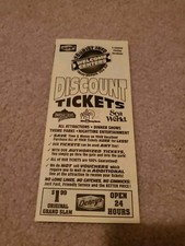 Vintage 90s FL Parks Tickets Pamphlet Disney World Universal American Gladiators