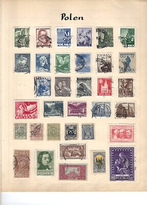 EUROPE-COLLECTION-MIXED COUNTRIES-OLDER-MANY BETTER-NOT LIFTED-TRIMMED PGS-M-U-