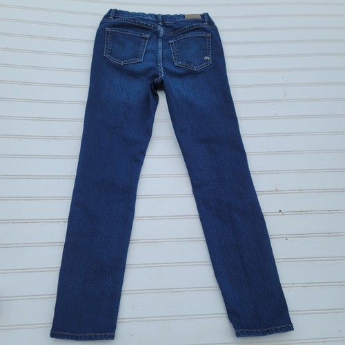 Jordache Super Skinny Girls Denim Jeans Size 12 24x24 Blue Solid Dark Stretch - Picture 9 of 11