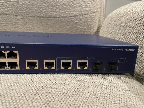 NETGEAR PROSAFE FS728TLP NETWORK RACK MOUNTABLE SWITCH 28 PORT POE - Picture 4 of 8