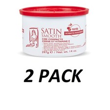 Satin Smooth Wild Cherry Hard Wax 14 oz. 2 Pack 