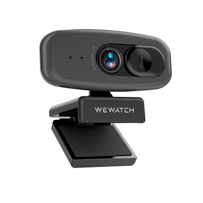 Webcam 1080P for PC w/ Microphone, Computer Camera with Privacy Cover