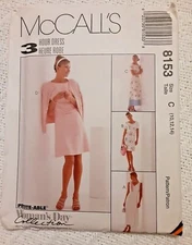McCall's Pattern 8153 Misses' Dress in 2 Lengths Sewing Project UNCUT (C)