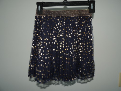 NEW Youth Girls Size Large (10) * GAP KIDS * Blue Lined Foil Star Skirt T-32 - Picture 4 of 8