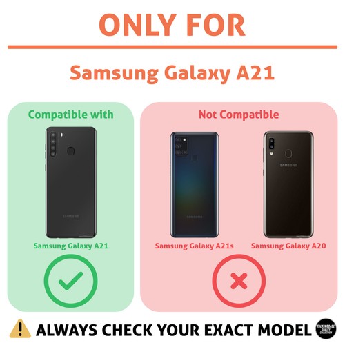 Clear Phone Case for Samsung Galaxy A21,Orange Print,Soft Cover - 第 2/7 張圖片