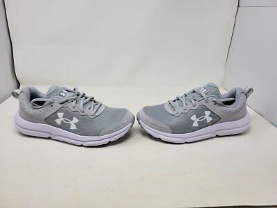 New Men's Gray Charged Assert 10 Athletic Shoes #3026175-102 Size 8
