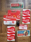 Vintage Lot Of 1950s Coca-Cola Advertising  Metal Tray, Carriers, Mini-Bottles