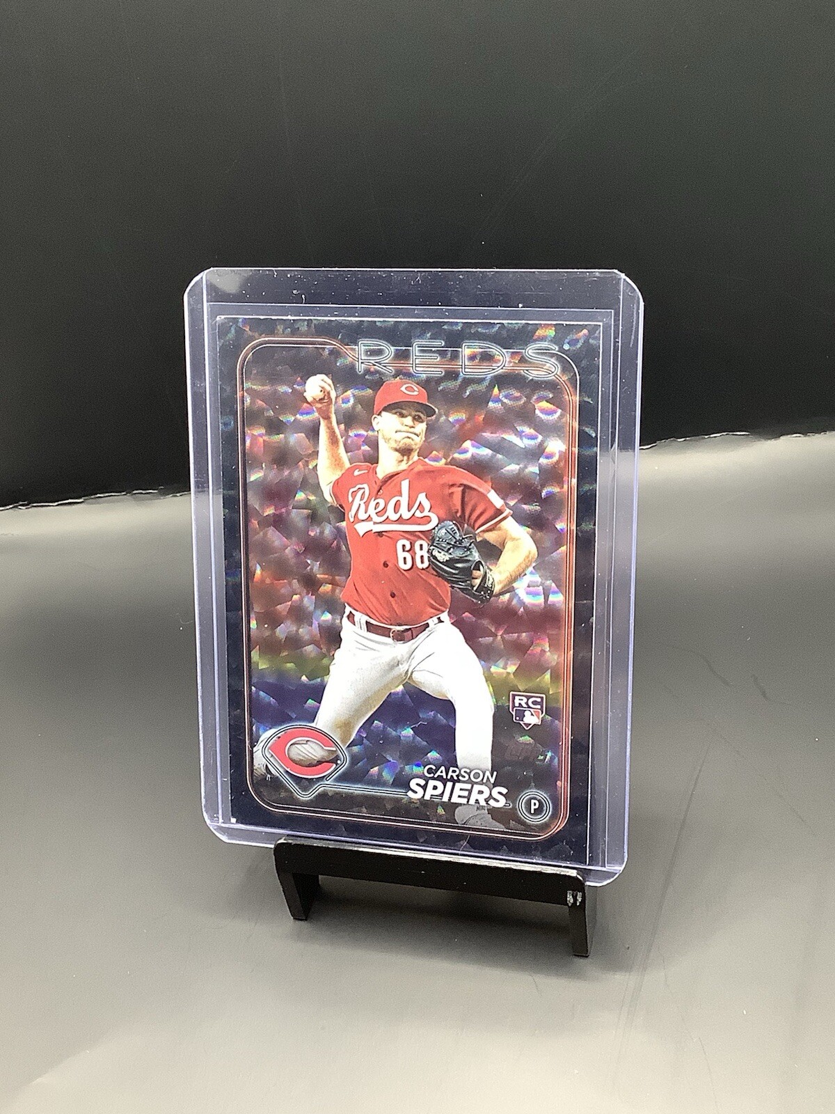 Carson Spiers 2024 Topps Black Crackle Foil RC #365 Super Box Exclusive