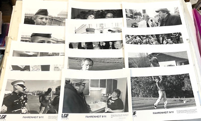 Fahrenheit 911 Movie Press Pkg, 14-Photos, 15-Slides, Info, Bios, etc., All NM